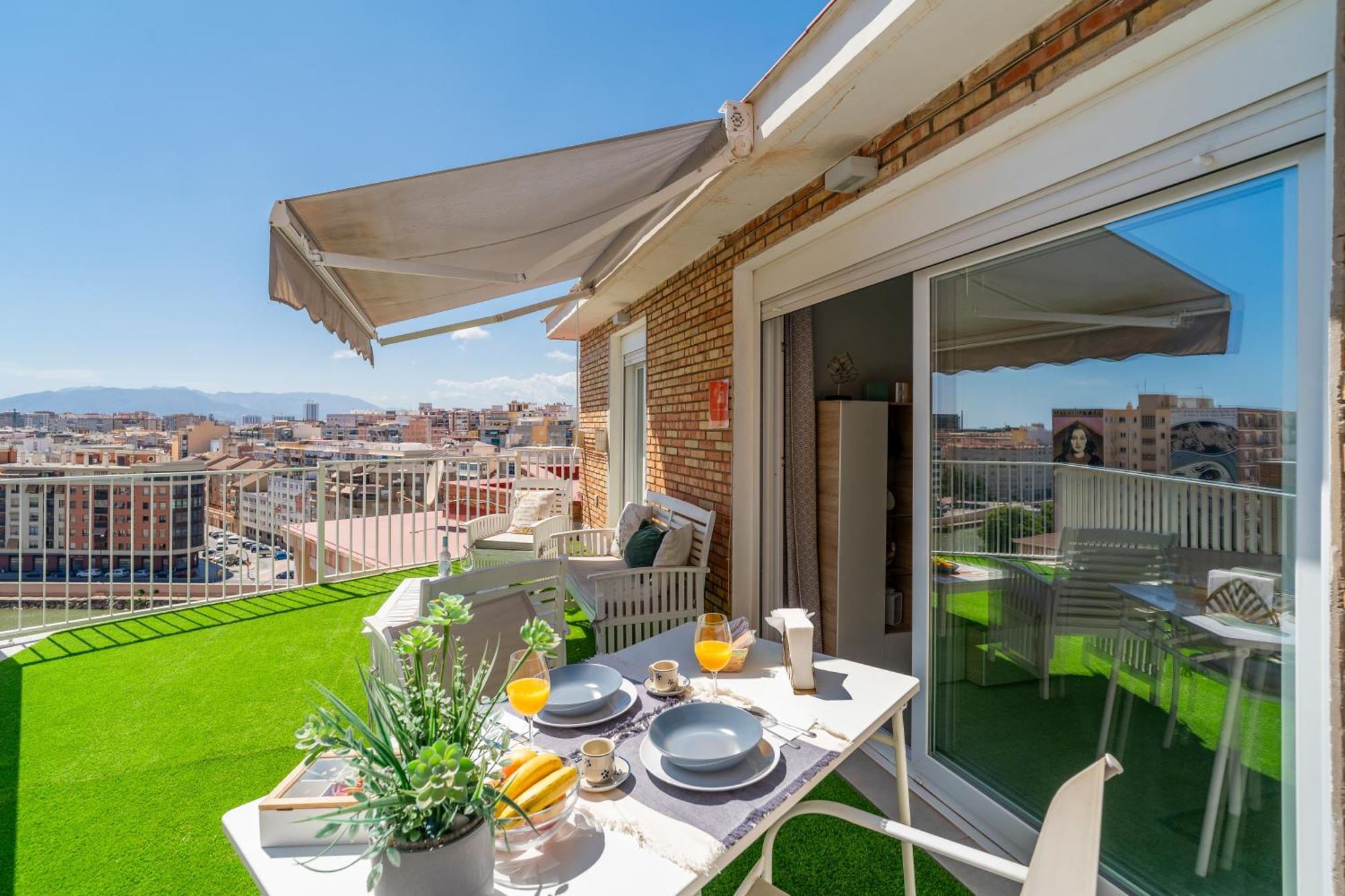 Sea Views Penthouse City Center Málaga Kültér fotó